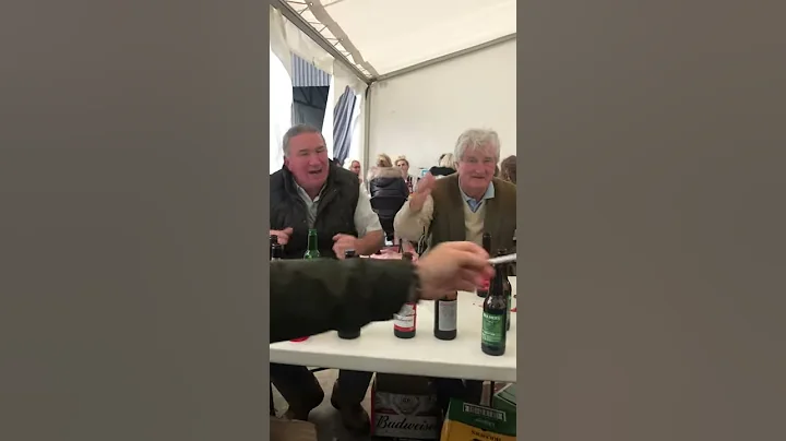 Skinner Joyce and son Johnjoe sing