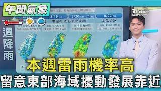 Weather/High Chance of Thunderstorms This Week, Watch for Disturbance Developing Near Eastern Wat...