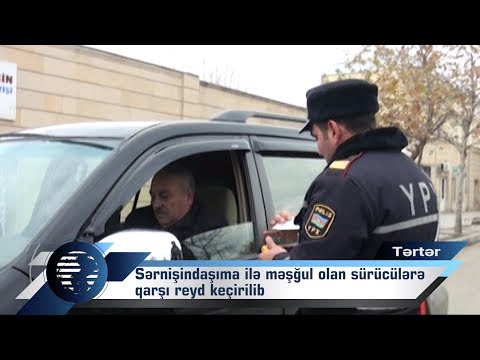 Tərtərdə sərnişindaşıma ilə məşğul olan sürücülərə qarşı reyd keçirilib