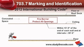 2012 International Building Code ~ Identification of Fire and Smoke Separation Walls