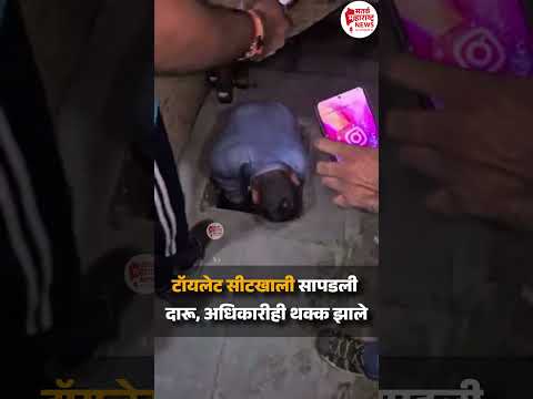 टॉयलेट सीटखाली सापडली दारू, अधिकारीही थक्क झाले