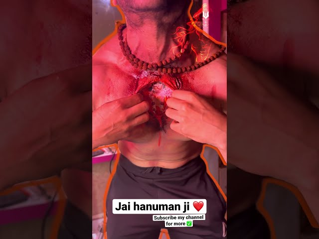 The real bhakt of ram the lord hanuman 🔥/ makeup hacks /please get me to a million subscribers 🥺 class=