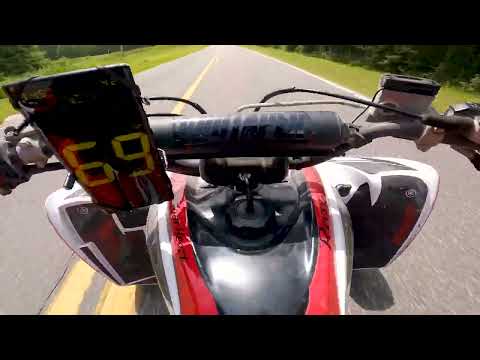 Big 5 Raptor pulls 84 mph in 4th gear! You'll get chill bumps hearing the engine scream at 9,500rpms