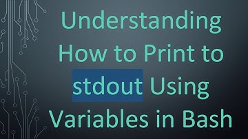 Understanding How to Print to stdout Using Variables in Bash