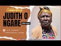 Mama Judith Omwango Ngare. Night Vigil