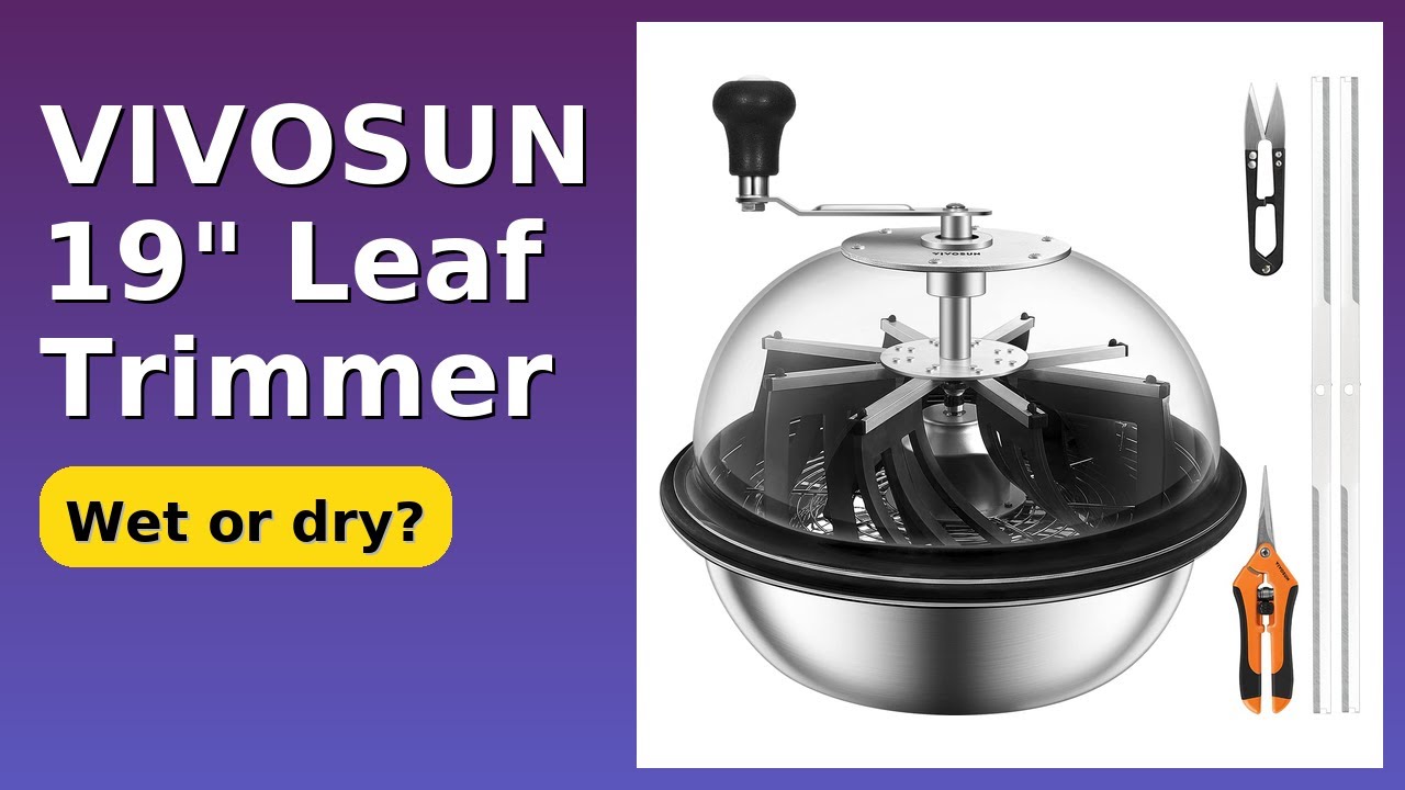 REVIEW (2025): VIVOSUN 19" Leaf Trimmer. Features.