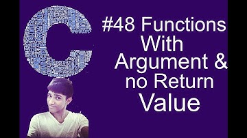 #48 function with argument and no return value in c language (Hindi/Urdu)  | Shubham Jangid