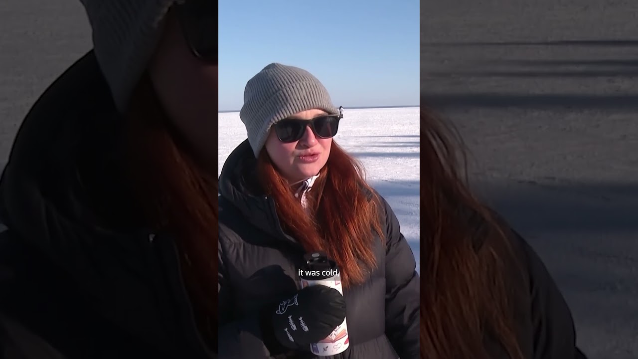 Ukrainians party on frozen river despite energy crisis | REUTERS
