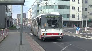 Trolejbus Škoda 15Tr ev.č 571 na lince 56 - 16.2.2024