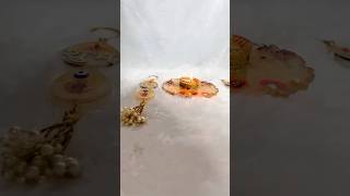 Handmade Resin Diwali Plate + Subh Labh | Beautiful Real Flower Decor 😍”