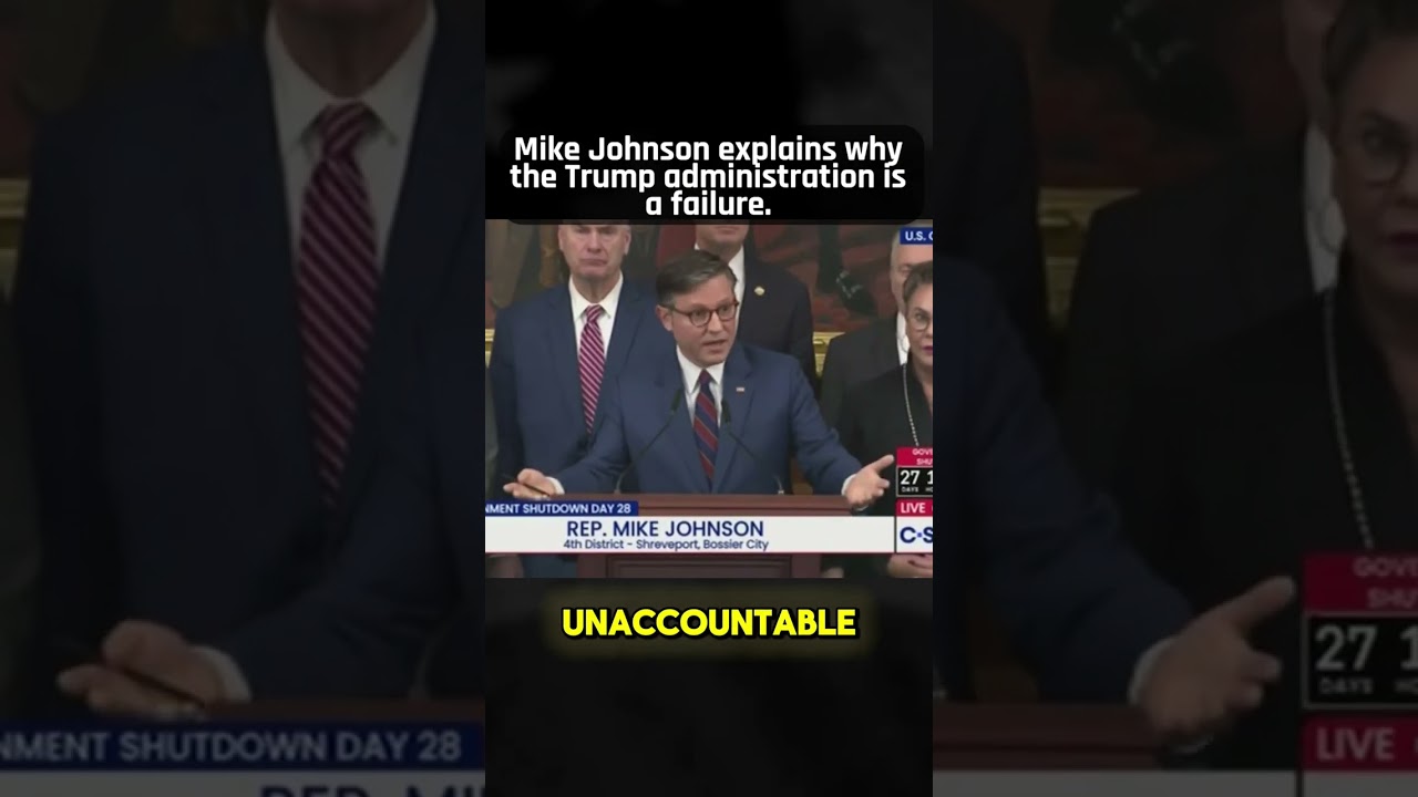 Mike Johnson is too dumb to realize what he just said