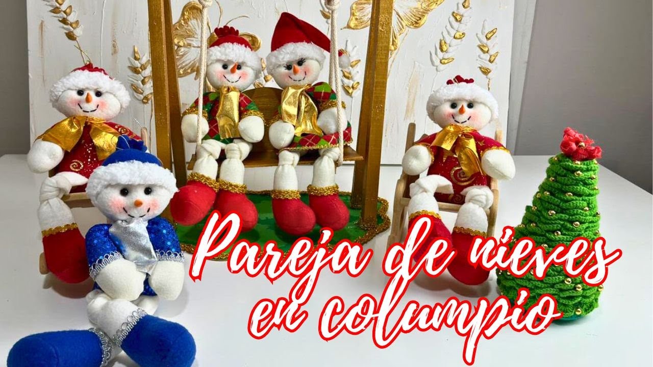 Pareja de Nieves en Columpio | Tutorial
