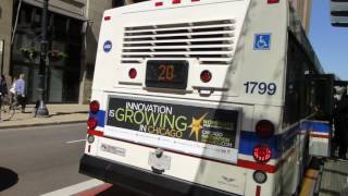 CTA Bus: 2007 New Flyer D40LF Route 20 Bus #1799 at State St Bus Station/Washington St
