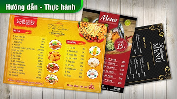 Hướng dẫn thiết kế Menu thực đơn | Restaurant menu design