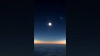 Asi se ve un Eclipse desde un Avión #eclipse #shorts