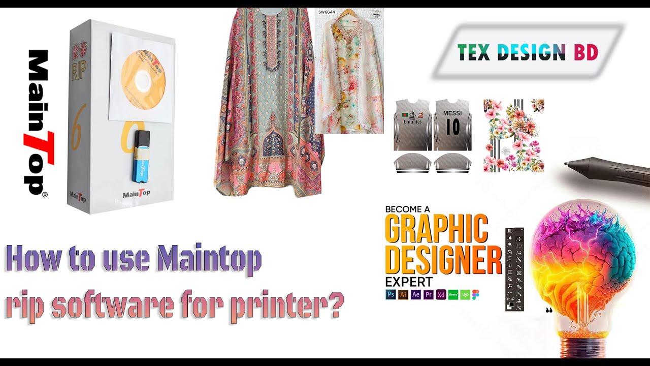 How to use Maintop rip software for printer? - YouTube