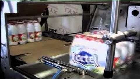 HSW600CW SHRINK-WRAPPING MACHINE AND TC450 WRAP-AROUND CASE PACKER MACHINE