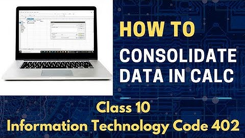 How to Consolidate Data in Calc|Chapter 6||consolidate your data : calc tutorial