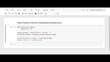 Day 69: Python Program to Reverse a String Without using Recursion