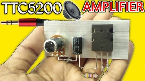 Diy Powerful Audio Amplifier Circuit Using C5200 Transistor || Mosfet C5200 Extremely Amplifier
