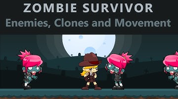 Scratch 3.0 Tutorial: Zombie Shooting Game | Enemies, Clones and Movement | Part 5