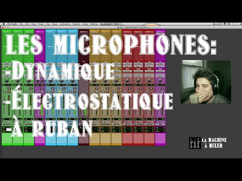 Les TYPES DE MICROPHONES: dynamique, "condensateur" et ruban - La Machine à Mixer