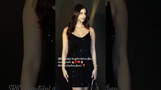 Srks Daughter Suhana Khan Looks Stunning In Black Dress Suhana Video Bollywood