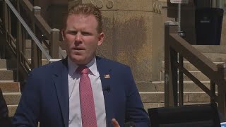 Andrew Giuliani campaigns alongside father Rudy Giuliani in Buffalo