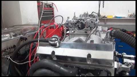 SBC 540HP 383 STROKER ENGINE DYNO RUN FOR JAMES SMITH BY WHITE PERFORMANCE AND MACHINE
