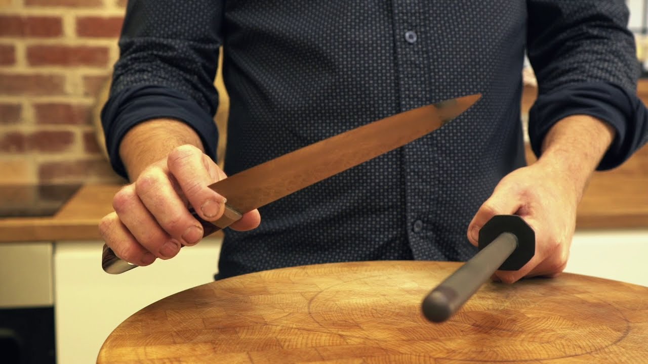 Sharpening Knife on a Whetstone with Master Sushi Chef Hiro Terada