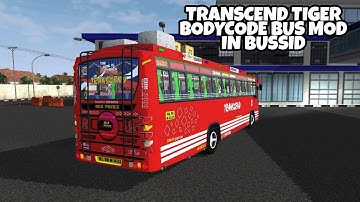 Transcend Tiger Coach v1 Bus Mod In Bus Simulator Indonesia - Bussid Bus Mod - Bussid Car Mod-Bussid