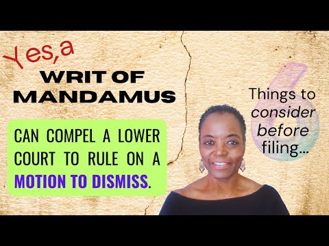 Vídeo: Per escrit de mandamus?