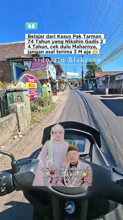 Kasus Pak Tarman Viral Cek Palsu 3 MMbah-mbah umur 74 tahun ngeprank gadis 24 tahun #