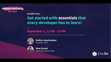 Crio #IBelieveinDoing Developer Essentials : Demystifying Linux & Git