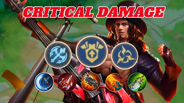 BUILD & EMBLEM TOP 1 GLOBAL CLINT FULL CRITICAL - Mobile Legends