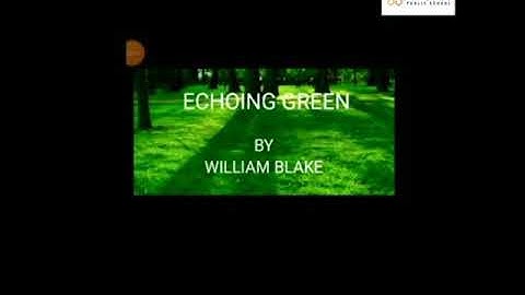Class 5 ...APoem....Echoing Green... by William Blake ....explained by Ashu Maam