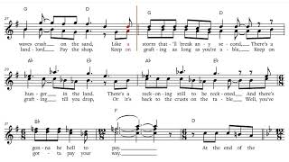 Les Miserables- At The End Of The Day (1987), Bb-Instruments Play along