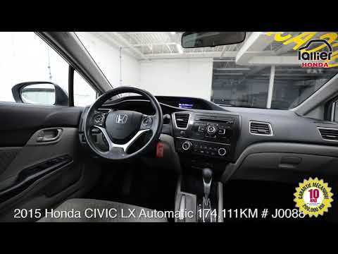 2015 Honda Civic Lx Automatic 174 111km J0088