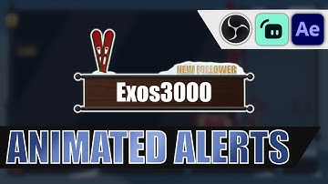 Animated Winter Stream Alerts | Creation in After Effects + Setup | Christmas Special #1 ⛄