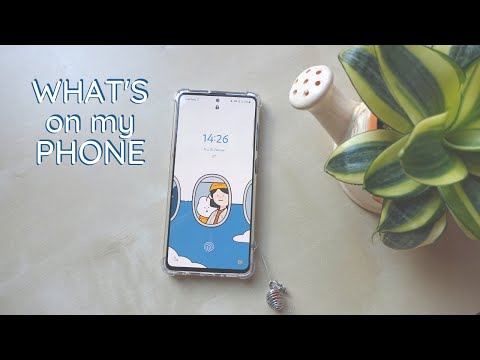 What’s on my phone 📱 | Samsung Galaxy A51☁️ | Aesthetic Setup 🌼