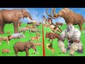 Prehistoric Mammals vs Prehistoric Animals Godzilla vs Mammoth Animal Tiger, Zeba