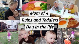 twin babies  mom life vlog mom of 4 day in the life