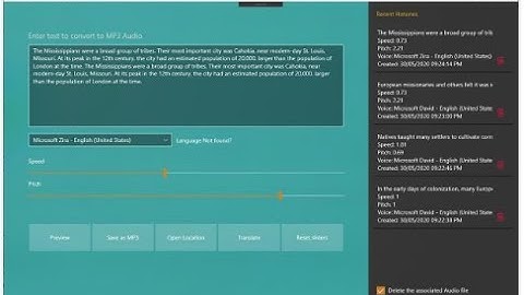 Free Text to Speech, MP3 Converter