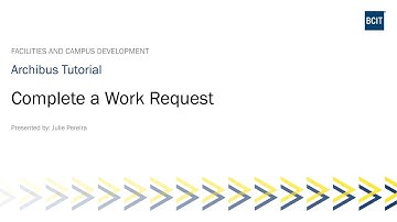 Craftsperson - Complete a Work Request