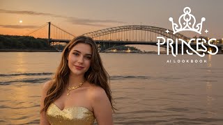 [4K] Princess AI Lookbook- Illuminated Bridge
