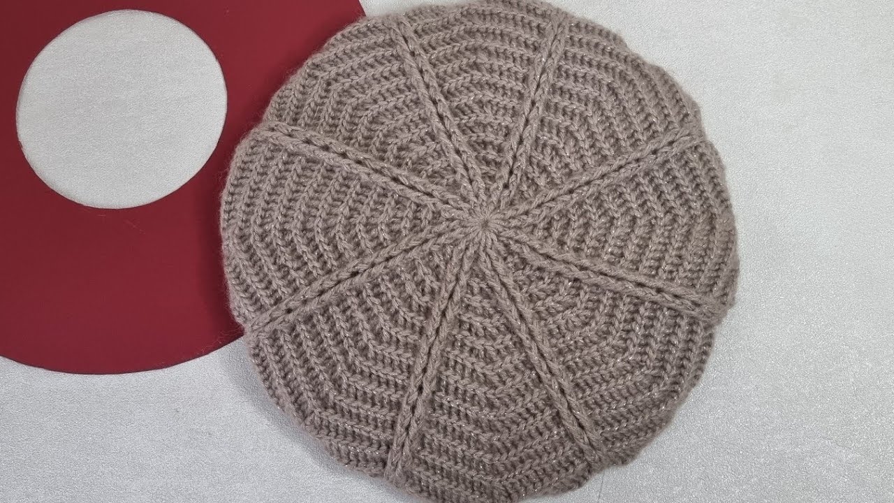Подкладка флис для вязаного берета Как выкроить сшить просто быстро