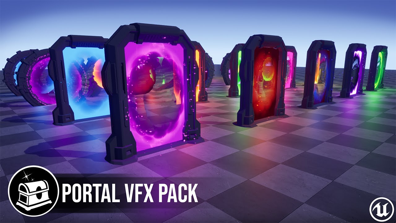 Portal Gate VFX Unreal engine Preview - YouTube