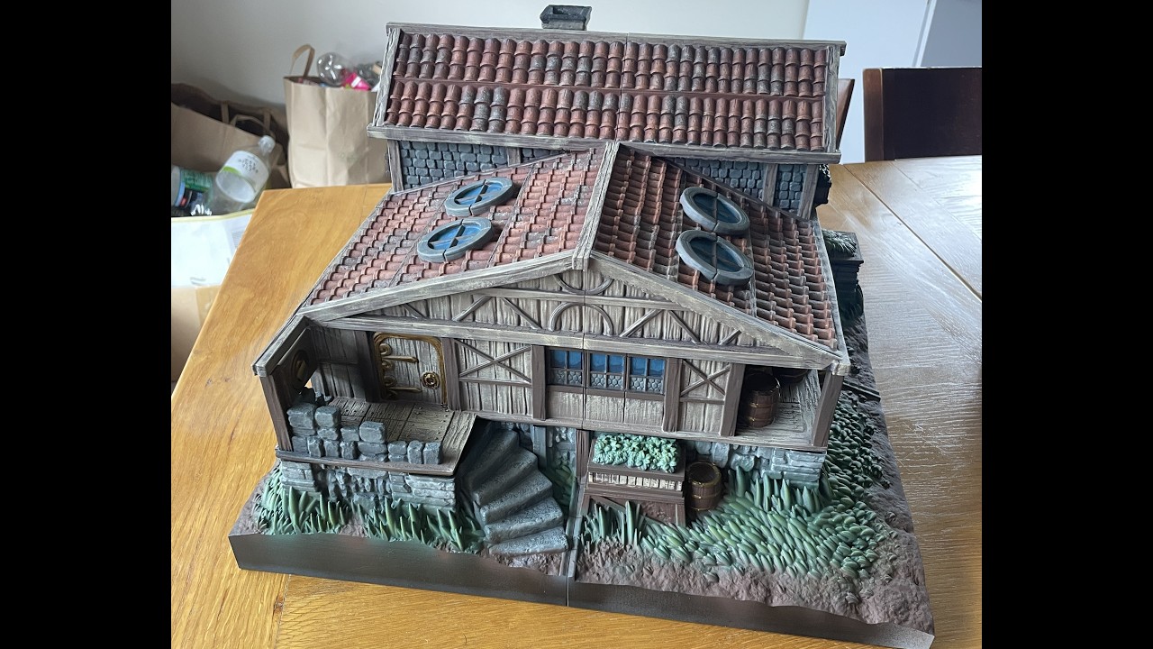 Painting Mole’s Hideout – 3D Printed Terrain  D&D Australia
