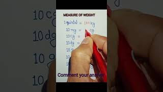 Measure of weight || by rpsir classes ||