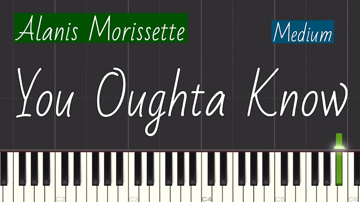 You Oughta Know Piano version - Piano performance video thumbnail